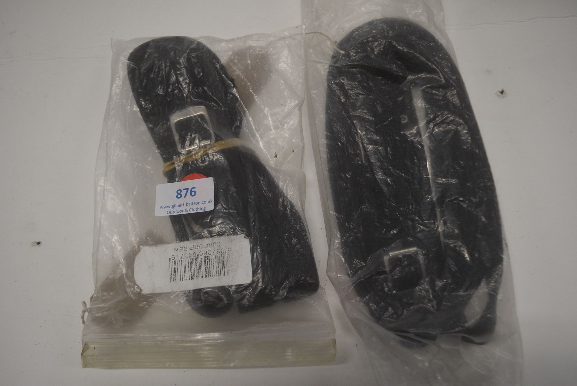 2x Sets of Sure Grip Reigns Web/Rubbered in Black Size: Full