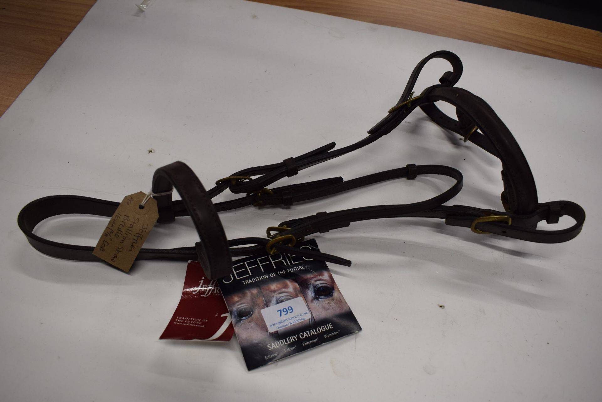 Jefferies Stallion Show Bridle 16mm Cob in Havana