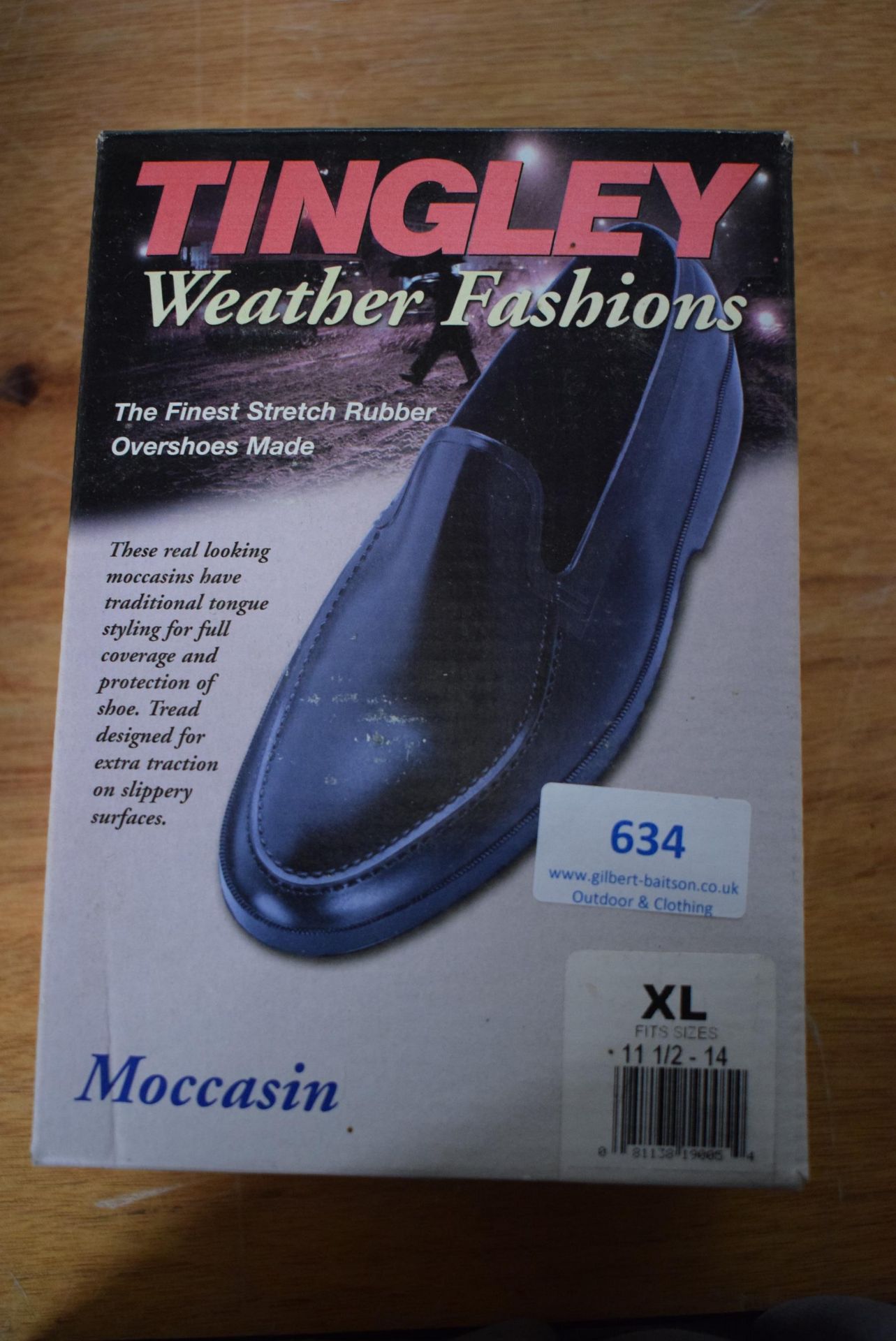 Tingley Moccasin Black Rubber Overshoes Size: XL (American 11.5-14)