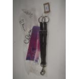 Sabre Leather Clip-On Adjustable Running Martingale Attachment in Black Size: Cob