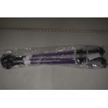 5x Purple & Black Riding Whips