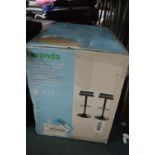 GoodHome Black Gas-Lift Barstool