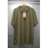 *Ernest Sewn Green Half Zip Polo Top Size: XXL