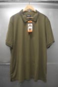 *Ernest Sewn Green Half Zip Polo Top Size: XXL