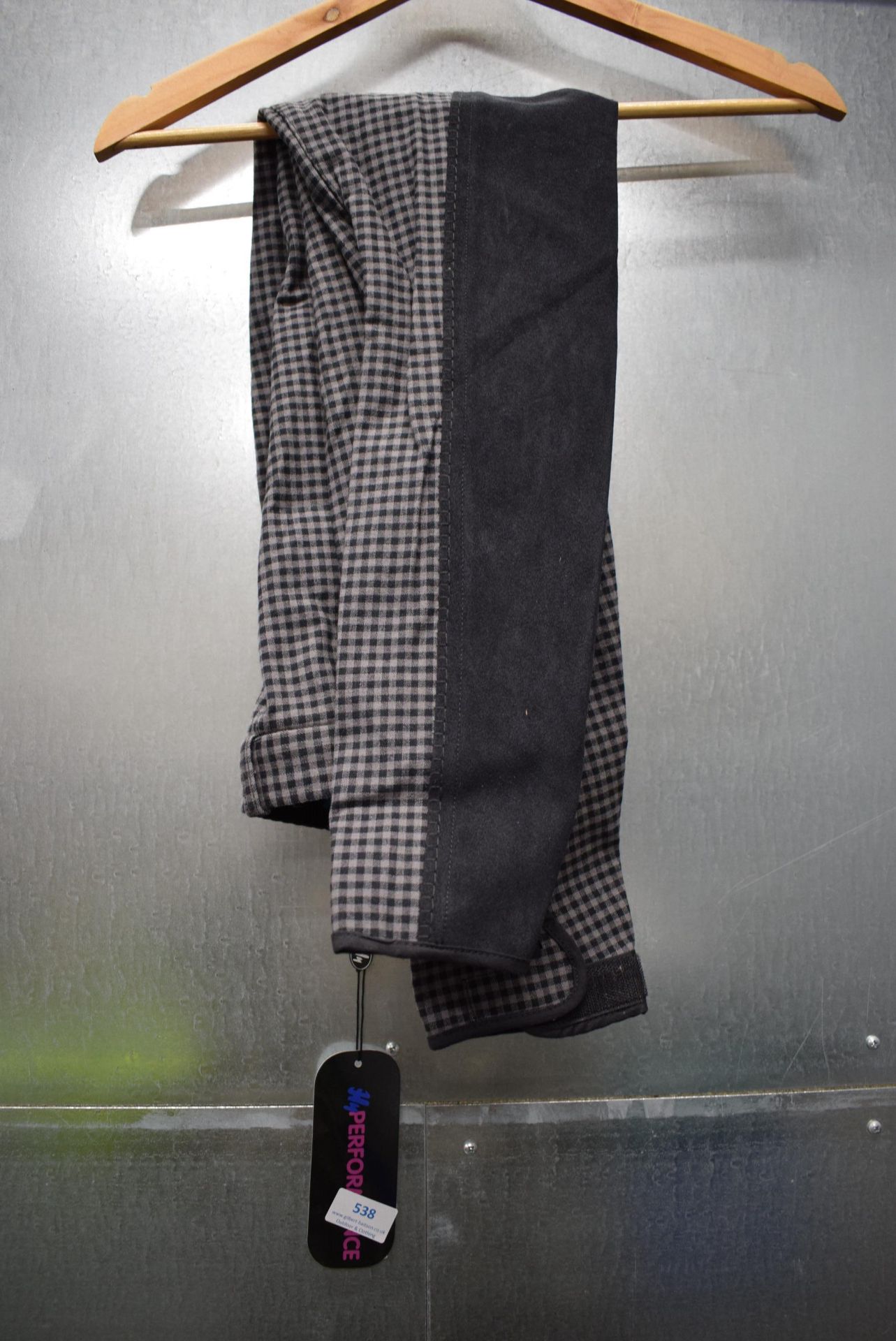 Hy Performance Black Check Alp Black Traditional Breeches Size: 26