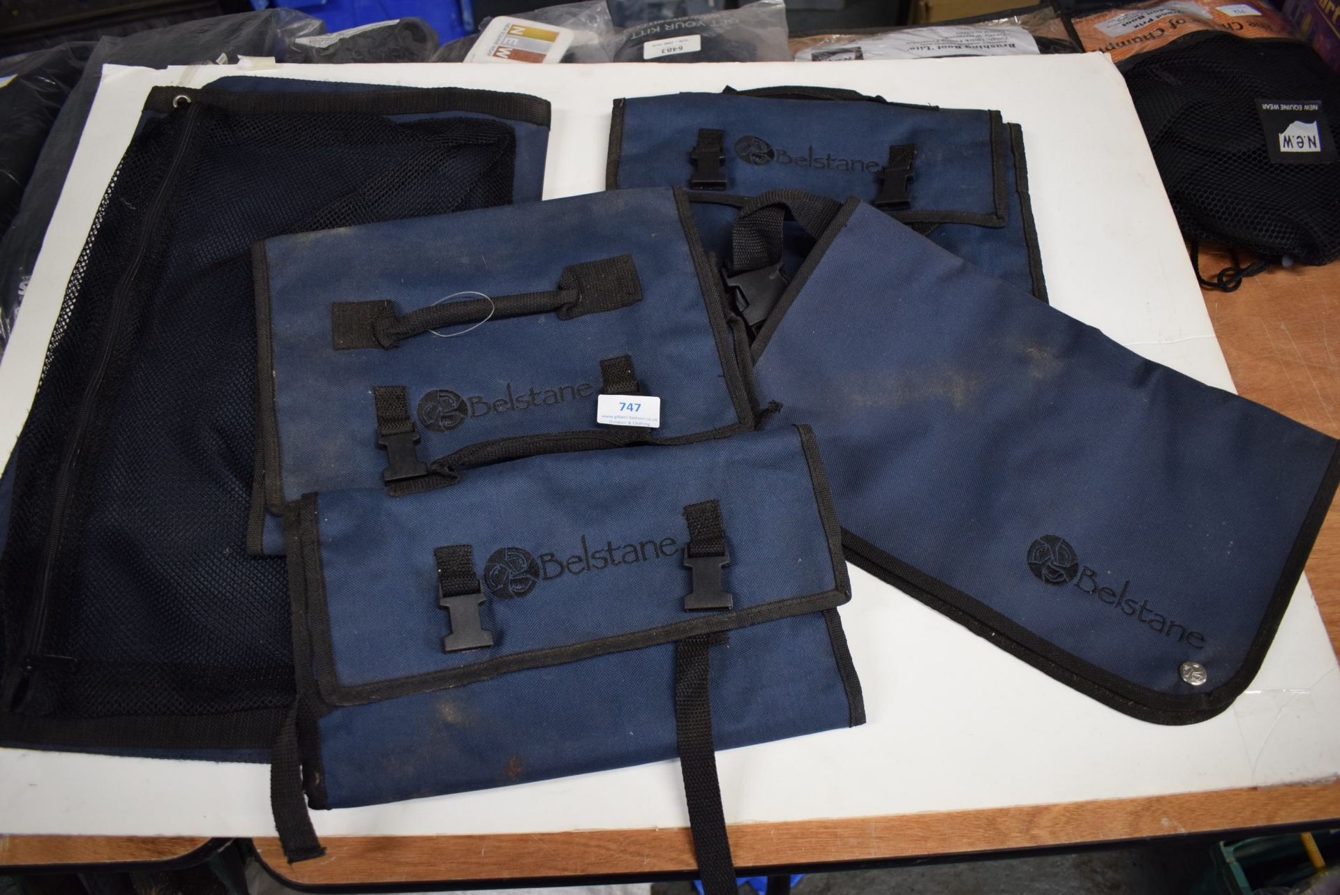 5x Belstane Navy Tach Bags/Carriers etc.