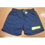 *DKNY Navy Swimshorts Size: XL