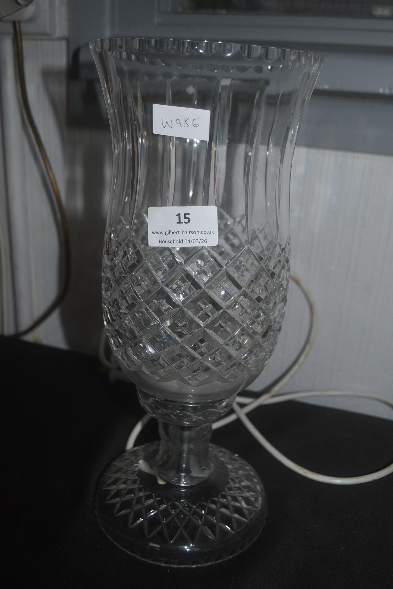 Cut Glass Vase Style Lamp