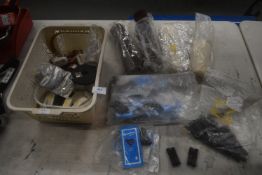 Assortment of Tack Accessories Including Fulmer Loops, Noseband Covers, Bit Rings, Martingale Stops,