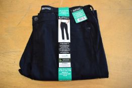 *Buffalo High Rise Straight Leg Stretch Black Denim Jeans Size: 16