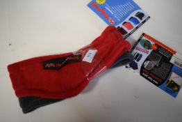 2x Poly Pads Warm Riders Size: L (1x grey, 1x red)