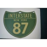 Interstate US New York Reproduction Road Sign