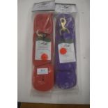 2x Ivy’s Horse Lunge Lines 24ft - 1x Red 1x Purple