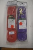 2x Ivy’s Horse Lunge Lines 24ft - 1x Red 1x Purple