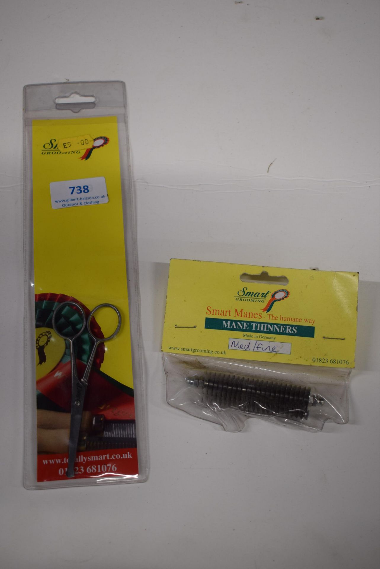 Smart Grooming Paw Scissors, and Medium/Fine Mane Thinner Blades