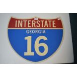 Interstate US Georgia Reproduction Road Sign