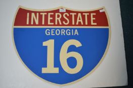 Interstate US Georgia Reproduction Road Sign
