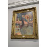 Reproduction Renoir Print in Gilt Frame