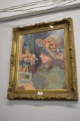 Reproduction Renoir Print in Gilt Frame