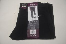 *Jach New York Straight Fit Stretch Five Pocket Navy Jeans Size: 40x34