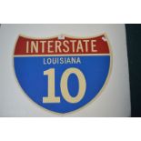 Interstate US Louisianna Reproduction Road Sign