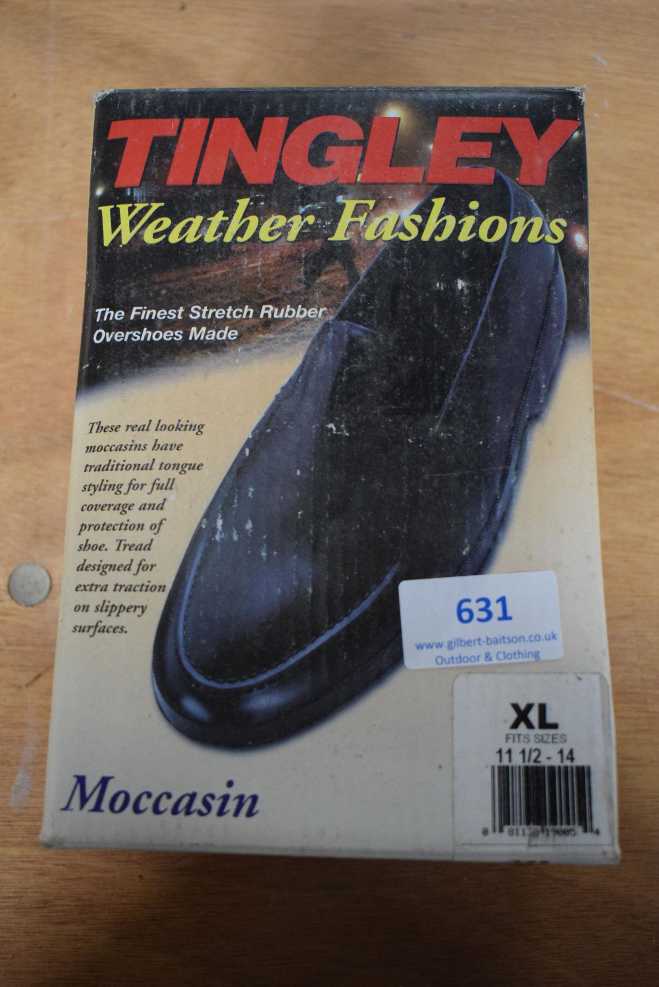 Tingley Moccasin Black Rubber Overshoes Size: XL (American 11.5-14)