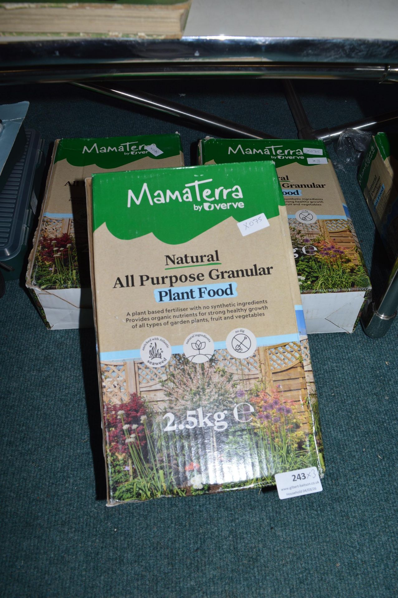 3x 2.5kg of Mama Terra Granular Plant Food