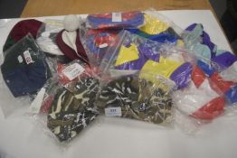 Quantity of Multicolour Riding Hat Covers