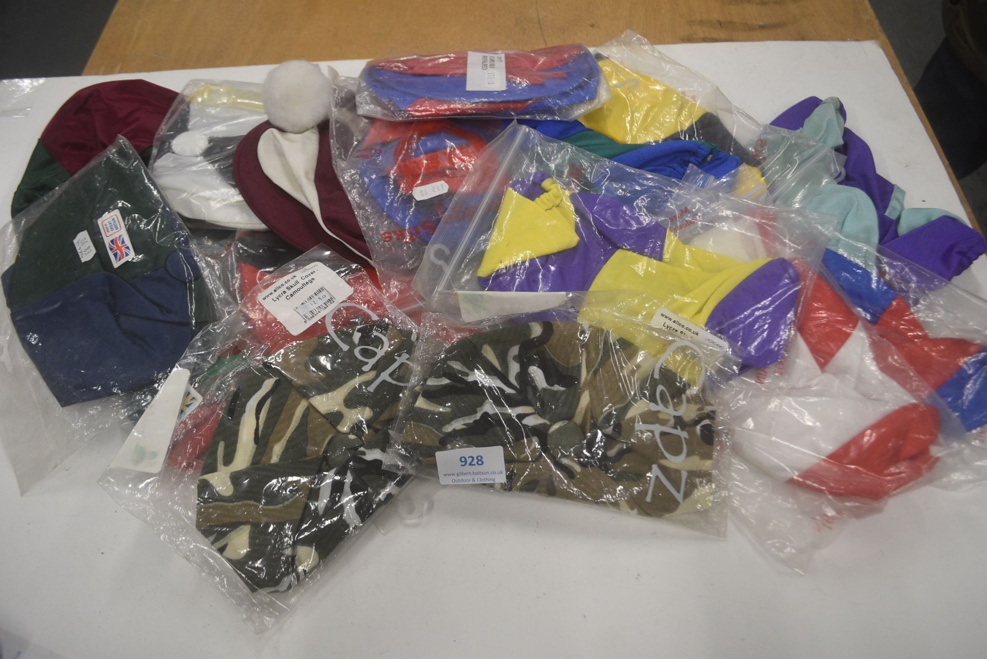Quantity of Multicolour Riding Hat Covers