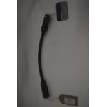 Stubben Leather Platted Round Saddle Strap in Brown