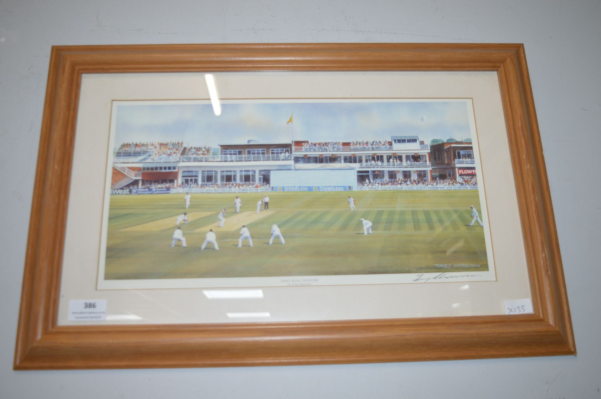 Pair of Signed Cricket Prints by Terry Harrison - Image 2 of 5