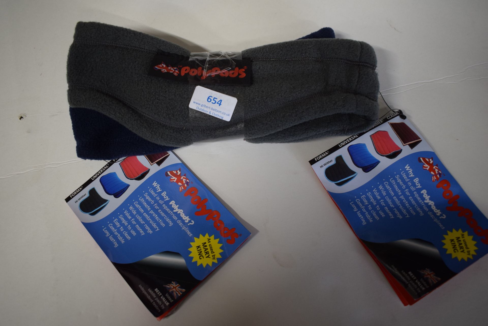 2x Poly Pads Warm Riders Size: M (1x navy, 1x grey)
