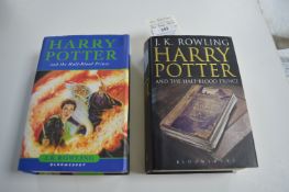 2x Harry Potter Half Blood Prince First Edition Books