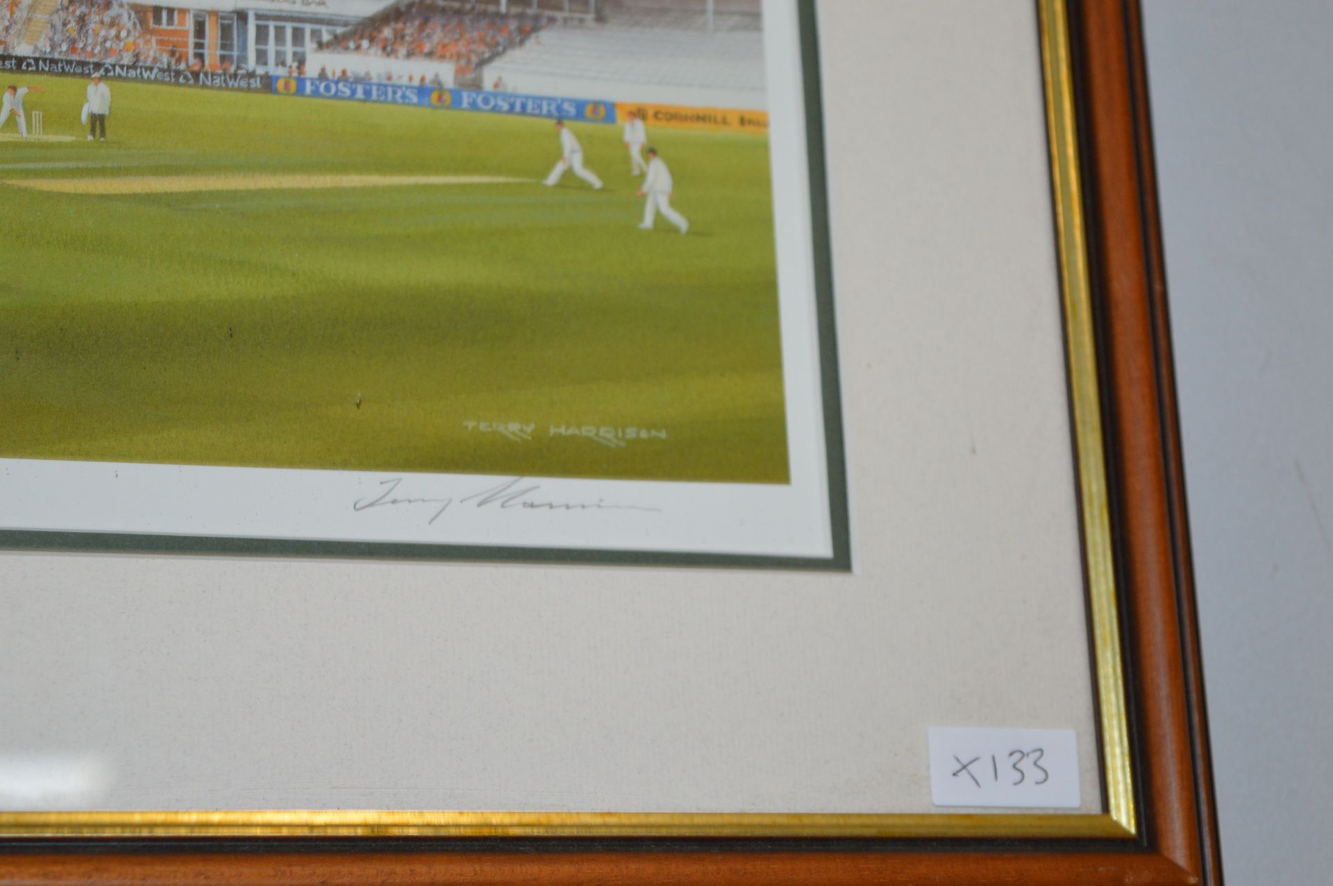 Pair of Signed Cricket Prints by Terry Harrison - Image 5 of 5