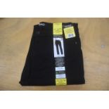 *Buffalo High Rise Stright Leg Stretch Denim Jeans in Black Size: 10