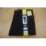 *Buffalo High Rise Stright Leg Stretch Denim Jeans in Black Size: 10