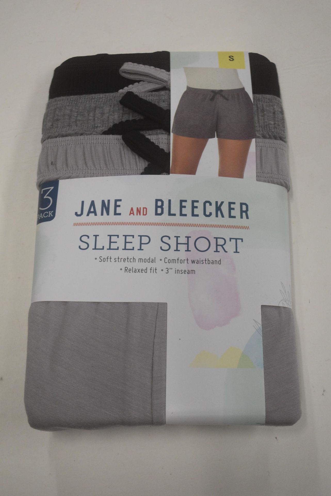 *Jane & Bleecker Sleep Shorts 3pk Size: S