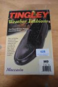Tingley Moccasin Black Rubber Overshoes Size: M (American 8.5-10)