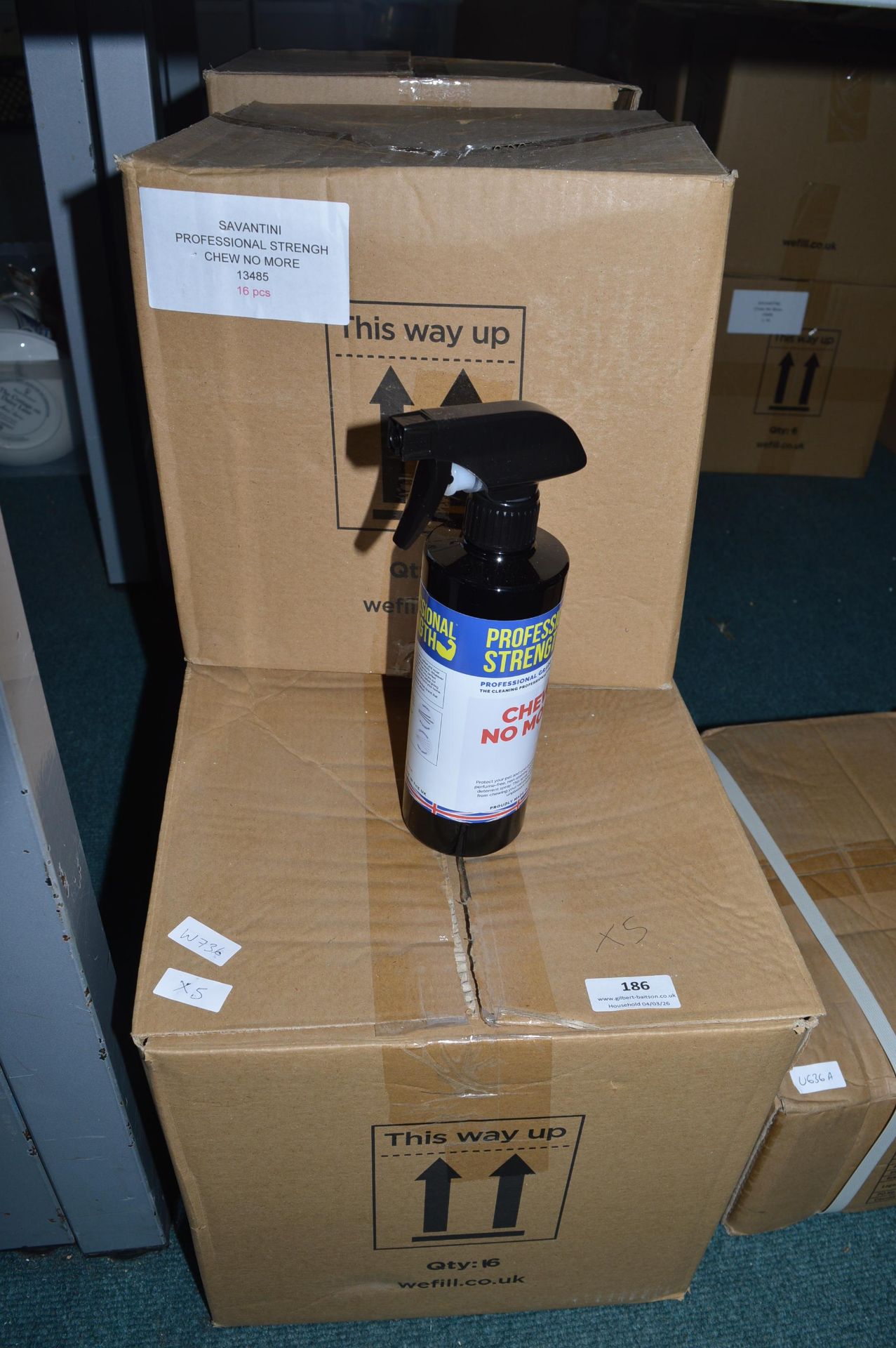 5x Boxes of Chew No More Dog Repellent Spray