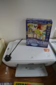 HP DeskJet 2710E Printer, plus Greetings Card Factory DVD Set