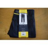 *Jachs New York Five Pocket Straight Fit Comfort Stretch Trousers in Navy Size: 32x32