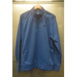 *Under Armour Blue Half Zip Sports Top Size: L