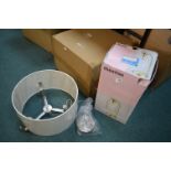 Table Lamp and a Ceiling Light