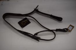 Sabre Studded Headstall Full Size Havana 0.75”