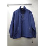 Snug Fit Half Zip Navy Winter Fleece Size: S