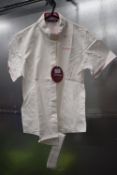 Just Togs White Short Sleeve Show Shirt Size: 10