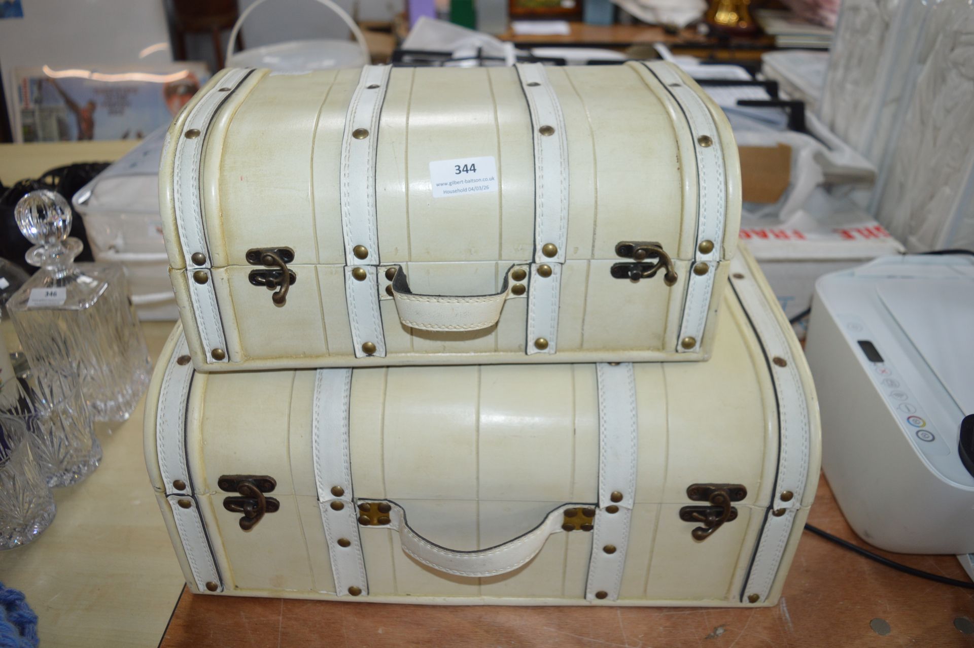 2x Trunk Style Travel Cases