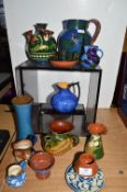 Torquay Moto Ware Jugs and Vases etc.