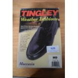 Tingley Moccasin Black Rubber Overshoes Size: M (American 8.5-10)
