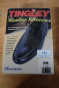 Tingley Moccasin Black Rubber Overshoes Size: S (American 7-8.5)